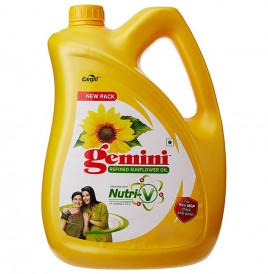 Gemini Refined Sunflower Oil   Can  5 litre